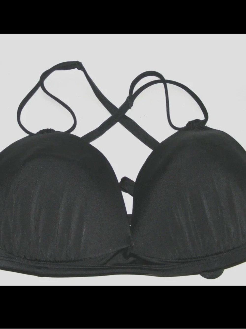 NWT Shade and Shore black push up bikini top